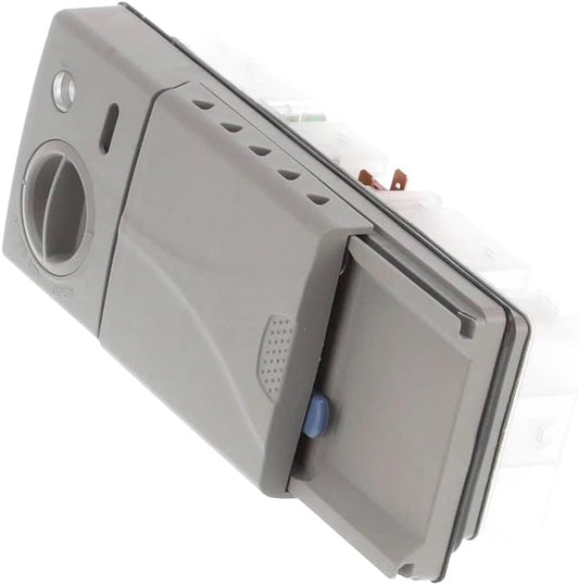 DD59-01002A Dishwasher Detergent & Rinse Aid Dispenser Assembly (OEM) 7.7 * 3.3 * 2.2 in - Compatible Replacement With Samsung Dishwasher Parts