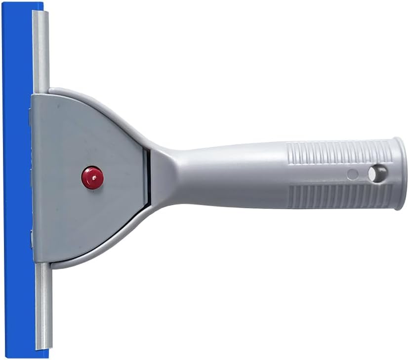 18" Heavy Duty Window Cleaning Squeegee Handheld Scraper for Glass Doors, Windows, Car Windshields (Black, 18IN/45CM)