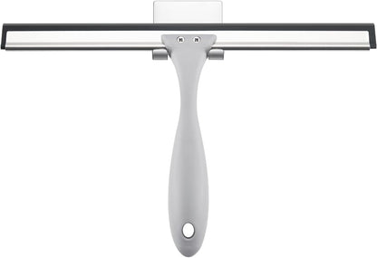 AmazerBath Squeegee for Shower Glass Door, All-Purpose Squeegee with Hook for Shower Doors, Windows, Mirrors, Tiles and Car Glass, 10 Inches