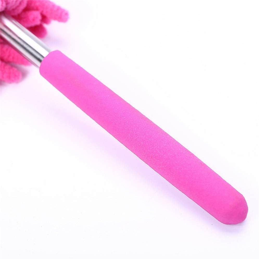 Microfiber Mini Duster Cleaning Brush Dust Cleaner Hand Duster Extendable Handle Soft Fans for Indoor Home Ceiling Cleaning(Green)