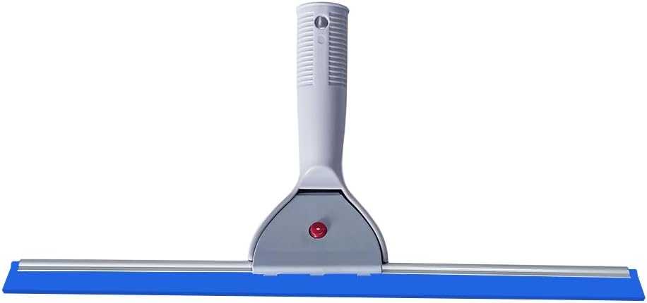 18" Heavy Duty Window Cleaning Squeegee Handheld Scraper for Glass Doors, Windows, Car Windshields (Black, 18IN/45CM)