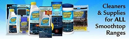 Cerama Bryte Removes Tough Stains Cooktop and Stove Top Cleaner for Glass - Ceramic Surfaces, 18 Ounces, 2 Pack