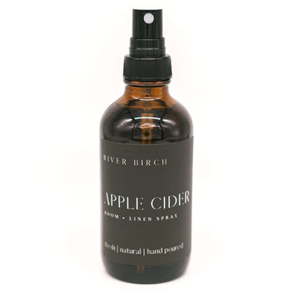 River Birch Luxury Linen and Room Spray - Home Signature Scent Balsam and Cedar Room Fragrance Spray - Fragrant Fresh Linen Air Freshener For Bedding - Handmade in Texas - 4 oz Glass Amber Bottle