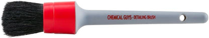 Chemical Guys Boars Hair Detailing Brush - Gentle Scratch-Free Cleaning for Wheels, Grilles, Emblems, and Interior Surfaces - Versatile Multi-Purpose Auto Detailing Brush for Deep Cleaning - Acc_S90