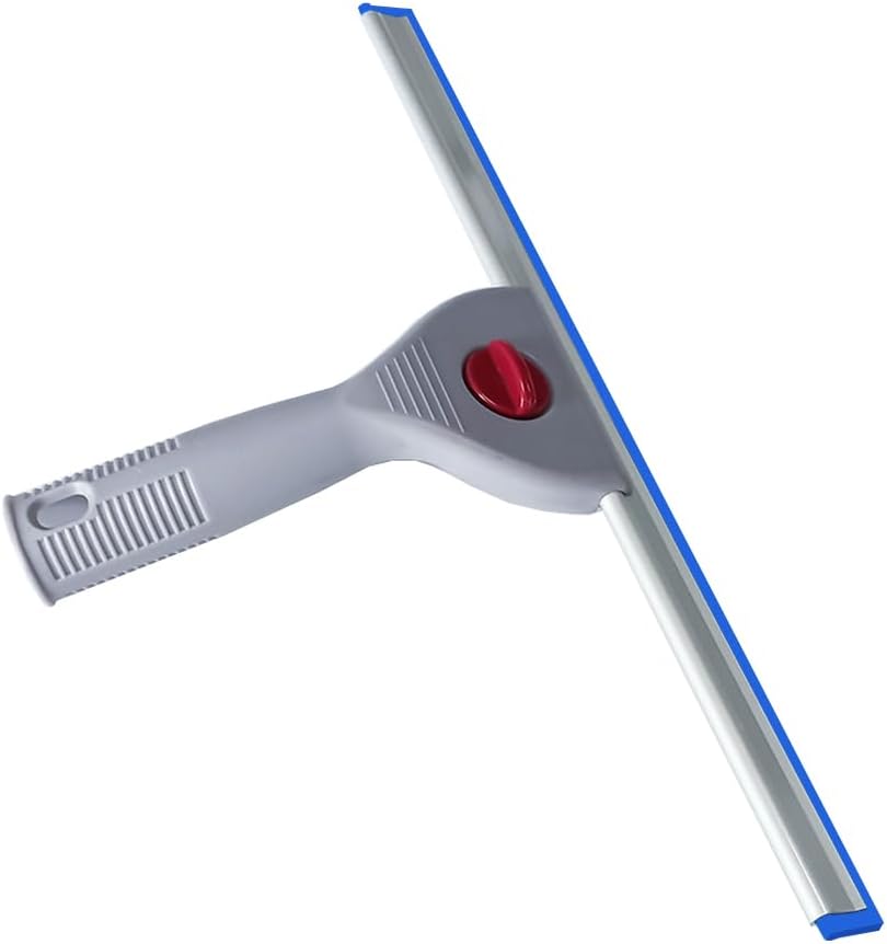 18" Heavy Duty Window Cleaning Squeegee Handheld Scraper for Glass Doors, Windows, Car Windshields (Black, 18IN/45CM)