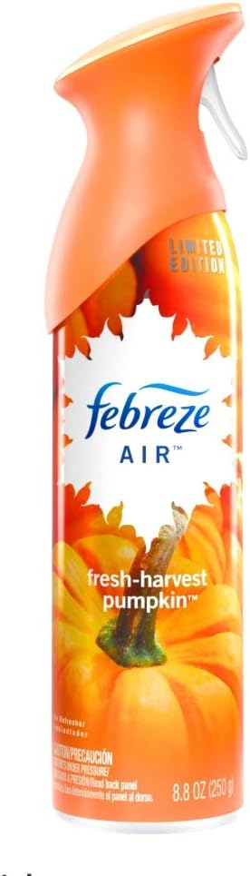 Febreze Air Mist Air Freshener Spray, Odor-Fighting Room Spray, Air Fresheners for Home and Bathroom and Kitchen, Aerosol Can, Mountain Scent, Purple, 8.8oz (Pack of 3)