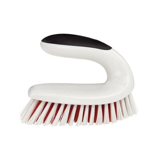 OXO Good Grips All-Purpose Scrub Brush – 2-Pack, Crevice Cleaning, Bathroom Cleaning, Scrub Brush with Handle, Brushes to Scrub Your Kitchen or bathrooms