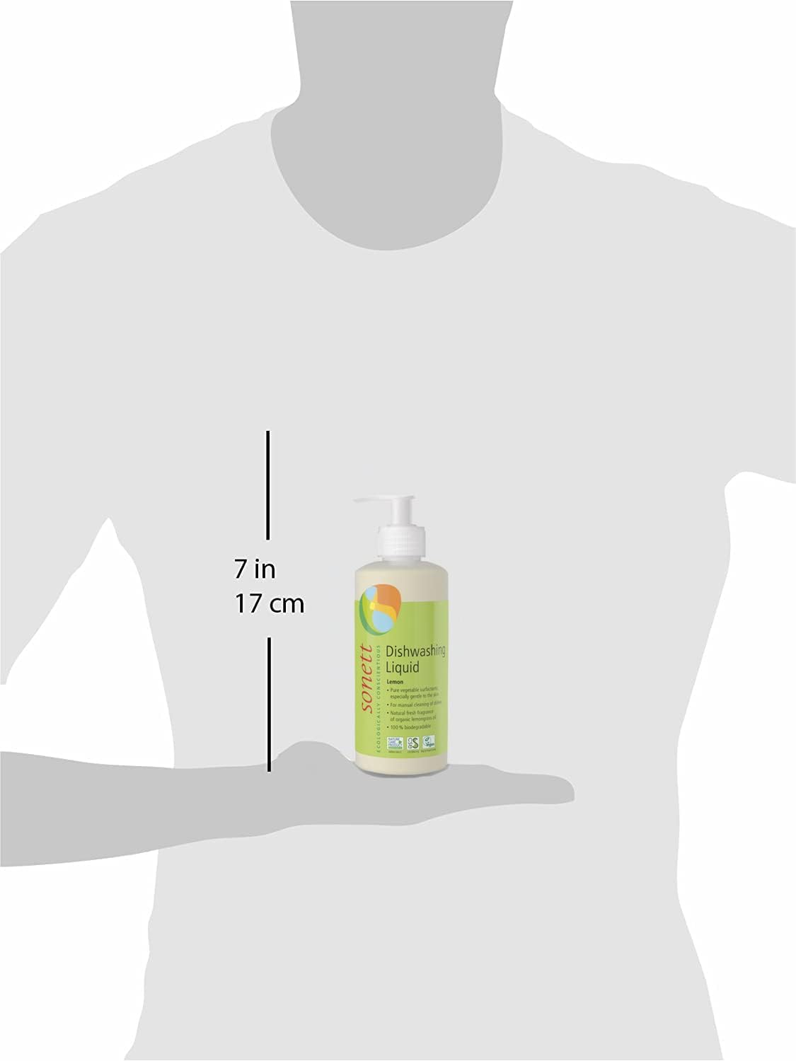 Sonett Organic Dishwashing Liquid Organic 100% Biodegradable Lemon, 34 Fl.Oz (1 Count)