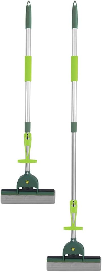 Pine-Sol Microfiber Mop Self Wringing – Easy Squeeze Twist Design for Wet Mopping | Household Cleaning Tool for Tile, Linoleum, Laminate Floors | Extendable Metal Handle