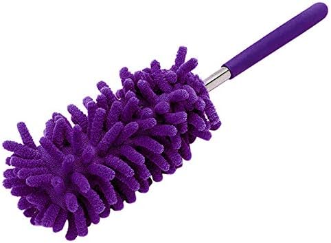 Microfiber Mini Duster Cleaning Brush Dust Cleaner Hand Duster Extendable Handle Soft Fans for Indoor Home Ceiling Cleaning(Green)