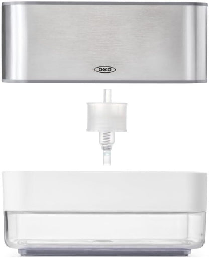 OXO Good Grips Stainless Steel Soap Dispensing Sponge Holder - Clear, One Size