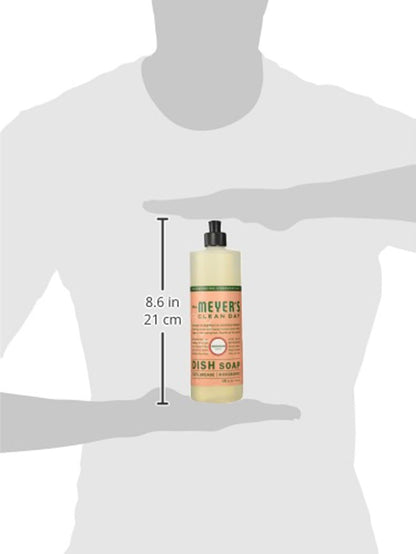 MRS. MEYER'S CLEAN DAY Liquid Dish Soap, Geranium, 16 Fluid Ounce