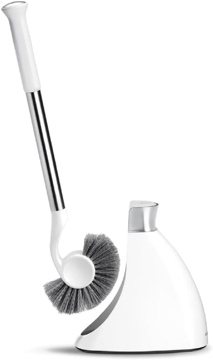 simplehuman Replacement Toilet Brush Head, Easy Screw On, Stiff Outer Bristles, Black Plastic