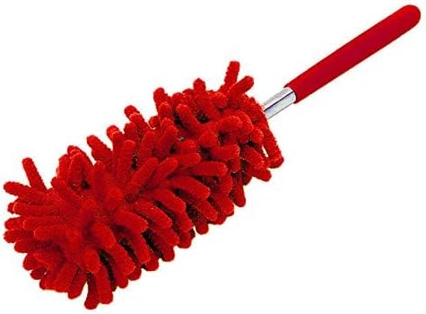 Microfiber Mini Duster Cleaning Brush Dust Cleaner Hand Duster Extendable Handle Soft Fans for Indoor Home Ceiling Cleaning(Green)