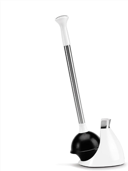 simplehuman Replacement Toilet Brush Head, Easy Screw On, Stiff Outer Bristles, Black Plastic