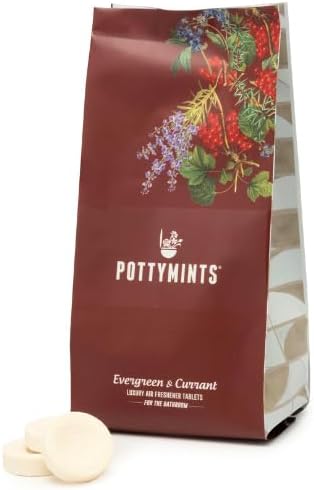Potty Mints Dissolvable Air Freshener Toilet Tablets | Jasmine and Honeysuckle| Long-Lasting, Non-Toxic | Made in The USA | Discreet Packaging, Septic Safe | Travel Friendly (20 Bag)