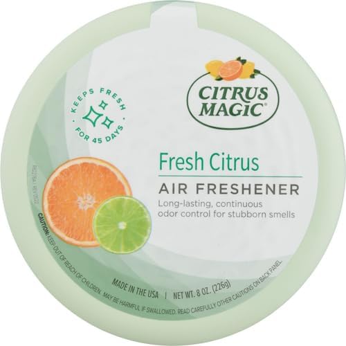 Citrus Magic Odor Absorbing Solid Air Freshener, Fresh Citrus, 8-Ounce, Pack of 1