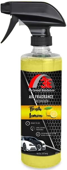 3E Car Air Freshener Premium Baby Powder Scent 16 fl oz – Professional Automotive Air Freshener & Odor Eliminator, Long-Lasting Interior Fragrance for Cars, Trucks, SUVs, RV, Home & Office