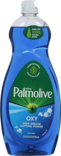 Palmolive Ultra Dishwashing Liquid Dish Soap, Oxy Power Degreaser - 32.5 Fl Oz (Pack of 4)