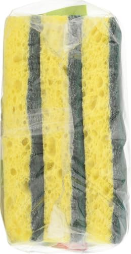 Scotch-Brite Heavy Duty Scrub Sponge, 9 Kitchen Sponges Designed for Tough Messes in the Kitchen that Last 3X Longer*, Best for Cast Iron Skillets and Outdoor Grills, Flexible, Durable, and Strong