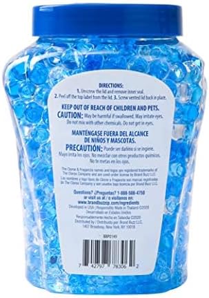 Clorox Fraganzia Crystal Beads Air Freshener, Long Lasting Room Deodorizer and Odor Eliminator Gel Beads to Freshen Home, Car, or Office, Lavender with Eucalyptus Scent, 12 Fl Oz