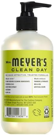 Mrs. MEYER'S Kitchen Set, Dish Soap, Hand Soap, and Multi-Surface Cleaner, 3 CT (Snowdrop)