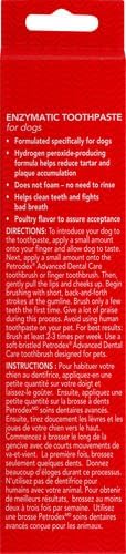 Petrodex Toothpaste for Dogs and Puppies, Cleans Teeth and Fights Bad Breath, Reduces Plaque and Tartar Formation, Enzymatic Toothpaste, Poultry Flavor, 6.2oz