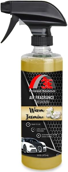 3E Car Air Freshener Premium Baby Powder Scent 16 fl oz – Professional Automotive Air Freshener & Odor Eliminator, Long-Lasting Interior Fragrance for Cars, Trucks, SUVs, RV, Home & Office