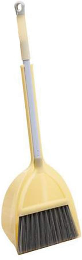 Mini Broom with Dustpan for Kids,Little Housekeeping Helper Set (Light Blue)