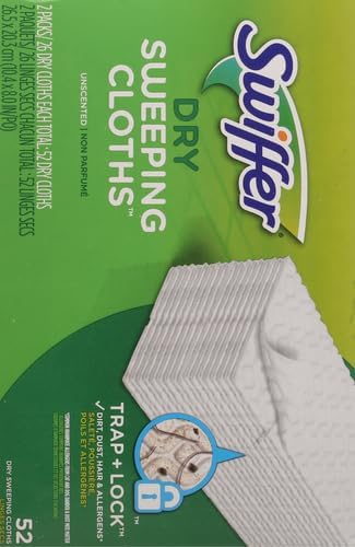 Swiffer Sweeper Dry Sweeping Pad, Multi Surface Refills for Dusters Floor Mop, with Febreze Lavender, 32 count