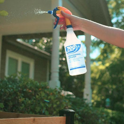 Zep Professional Sprayer Bottle - 32 oz (Case of 12) - HDPRO1 - Versatile Adjustable Nozzle Spray Bottles with a Fine Mist or Powerful Spray, Refillable for Diluted Concentrate