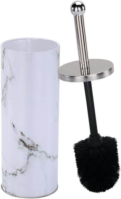 Zahari Home Woodland Toilet Bowl Brush and Holder, Metal, Natural