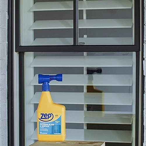 Zep Hose-End Outdoor Cleaner - 32 Ounces - U49910 - Great for Outdoor Glass and Surfaces