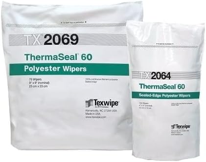 Texwipe TX2069 - ThermaSeal 60 Cleanroom Wipers, 9' x 9'
