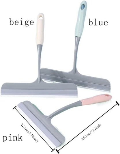 Shower Squeegee for Glass Doors, Mirror Cleaner All-Purpose Squeegee with Hanging Hole, Window Glass Wiper for Shower Doors, Windows, Mirrors, Tiles