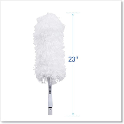 Boardwalk Microfeather Duster, Microfiber Feathers, Washable, 23", White