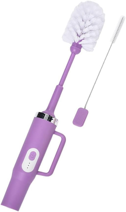 Rechargeable Electric Bottle & Cup Brush, 360° Thorough Cleaning Without Blind Spots, Suitable for Baby Bottles, 40-Ounce Mugs, Straws, Wine Glasses, etc., Easy to Air-Dry and Portable