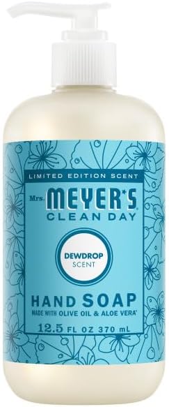 MRS. MEYER'S CLEAN DAY Kitchen Essentials Set, Includes: Hand Soap, Dish Soap, and All Purpose Cleaner, Lemon Verbena, 3 Count Pack