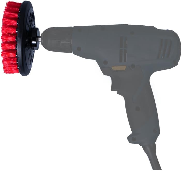Chemical Guys ACC507 Medium Duty Spinner Multi-Surface Drill Brush Attachment (Fits Any Standard Drill - Power Scrubber Removes Stains & Cleans Floor Mats, Upholstery & Carpets), Yellow