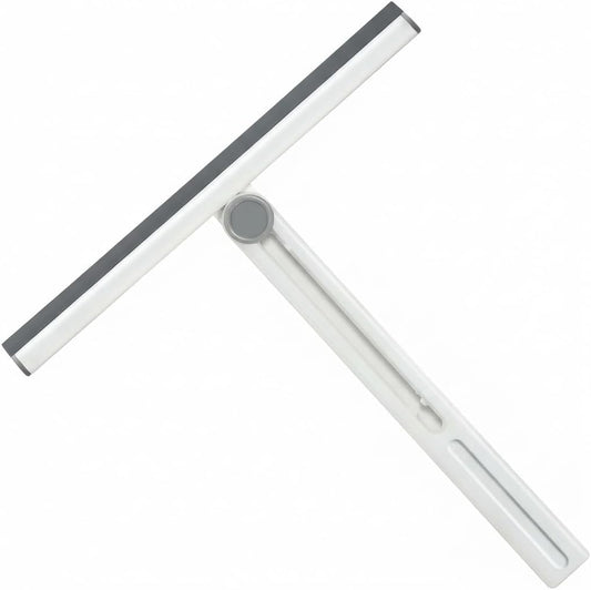 11-Inch All-Purpose Foldable Shower Squeegee with 180° Rotating Head for Shower Glass Door, Tile Walls, Bathroom, Window, Mirror, Car and Kitchen