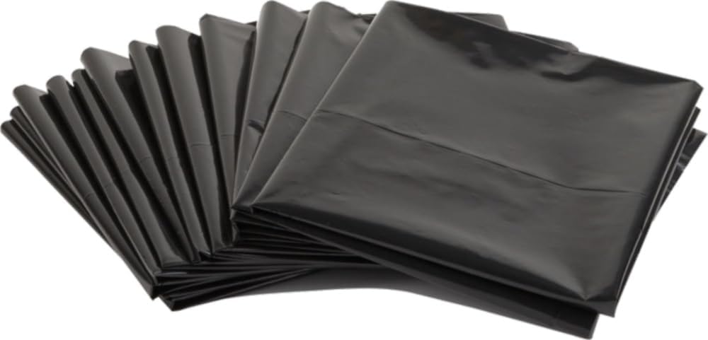 Commander 42 Gallon 2.5 MIL Black Heavy Duty Garbage Trash Bags - 32" x 46" - Pack of 20 - For Contractor, Industrial, Institutional, & Commercial