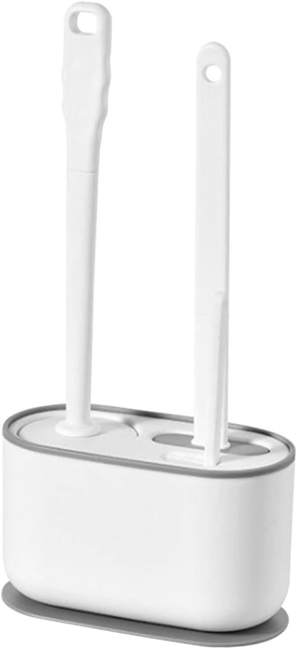 Toilet Brush Set, Bathroom Accessories, Toilet Bowl Cleaners, Deep Cleansing Multifunctional Hanging Toilet Brush Set for Bathroom(Cherry Blossom Pink)