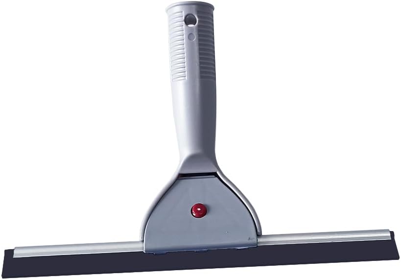 18" Heavy Duty Window Cleaning Squeegee Handheld Scraper for Glass Doors, Windows, Car Windshields (Black, 18IN/45CM)
