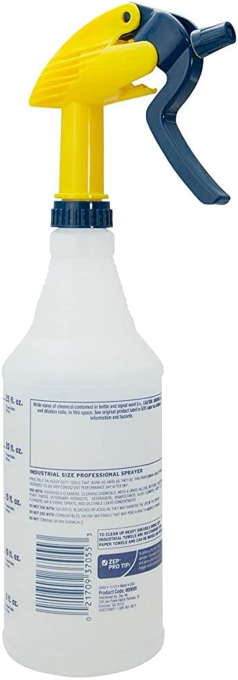 Zep Vinegar Pro Multi-Surface Cleaner (Case of 4) & Professional Sprayer Bottle (Case of 9) - R48410 & HDPRO9 - No-Rinse Professional Grade Formula with Fresh and Clean Scent