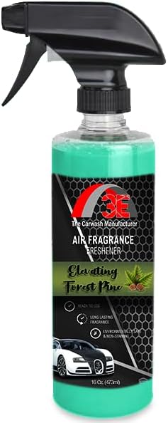 3E Car Air Freshener Premium Baby Powder Scent 16 fl oz – Professional Automotive Air Freshener & Odor Eliminator, Long-Lasting Interior Fragrance for Cars, Trucks, SUVs, RV, Home & Office