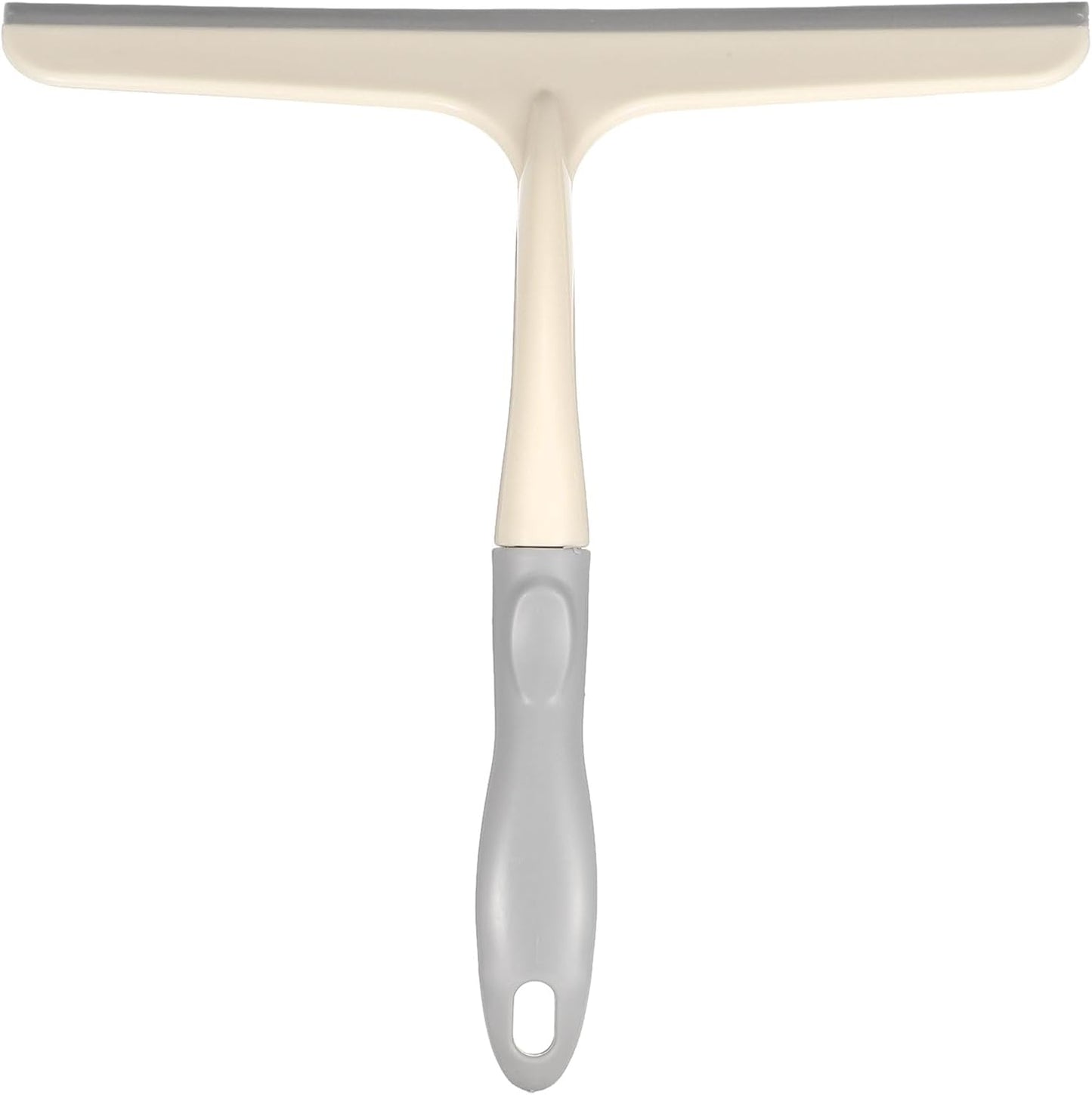 HARFINGTON Shower Squeegee 9.8 Inch Length Water Blade Cleaner Tool Household Mirror Squeegee with Hole for Windshield Window Cleaning Glass Door, Pink