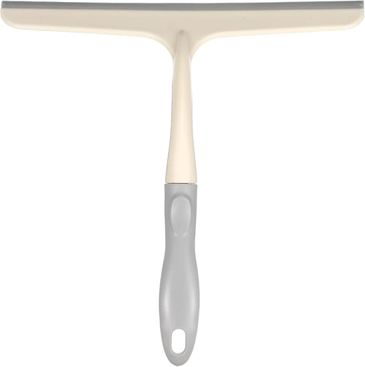 HARFINGTON Shower Squeegee 9.8 Inch Length Water Blade Cleaner Tool Household Mirror Squeegee with Hole for Windshield Window Cleaning Glass Door, Pink