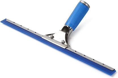 45cm 18in Grip Glass Squeegee for Window Cleaning,Stainless Steel All Purpose Squeegee with Non-Slip Handle for Shower Doors Window Car Mirror Glass (18in/45cm, Black)