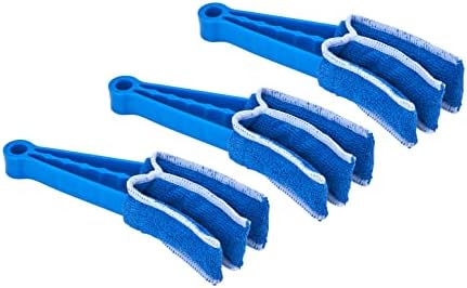 Blind Cleaner Duster Tool, Fan Blade Cleaner, Air Duct Cleaning Tools, Blue Window Blinds Cleaner with Microfiber Sleeve for Fans, Window Blinds, Vents, Shutters…(2 Pack -Superio)