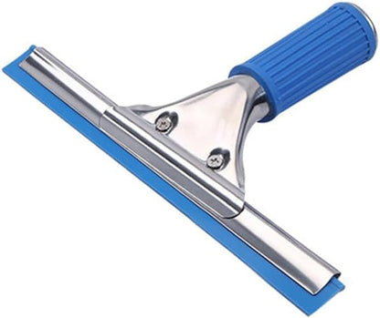 45cm 18in Grip Glass Squeegee for Window Cleaning,Stainless Steel All Purpose Squeegee with Non-Slip Handle for Shower Doors Window Car Mirror Glass (18in/45cm, Black)